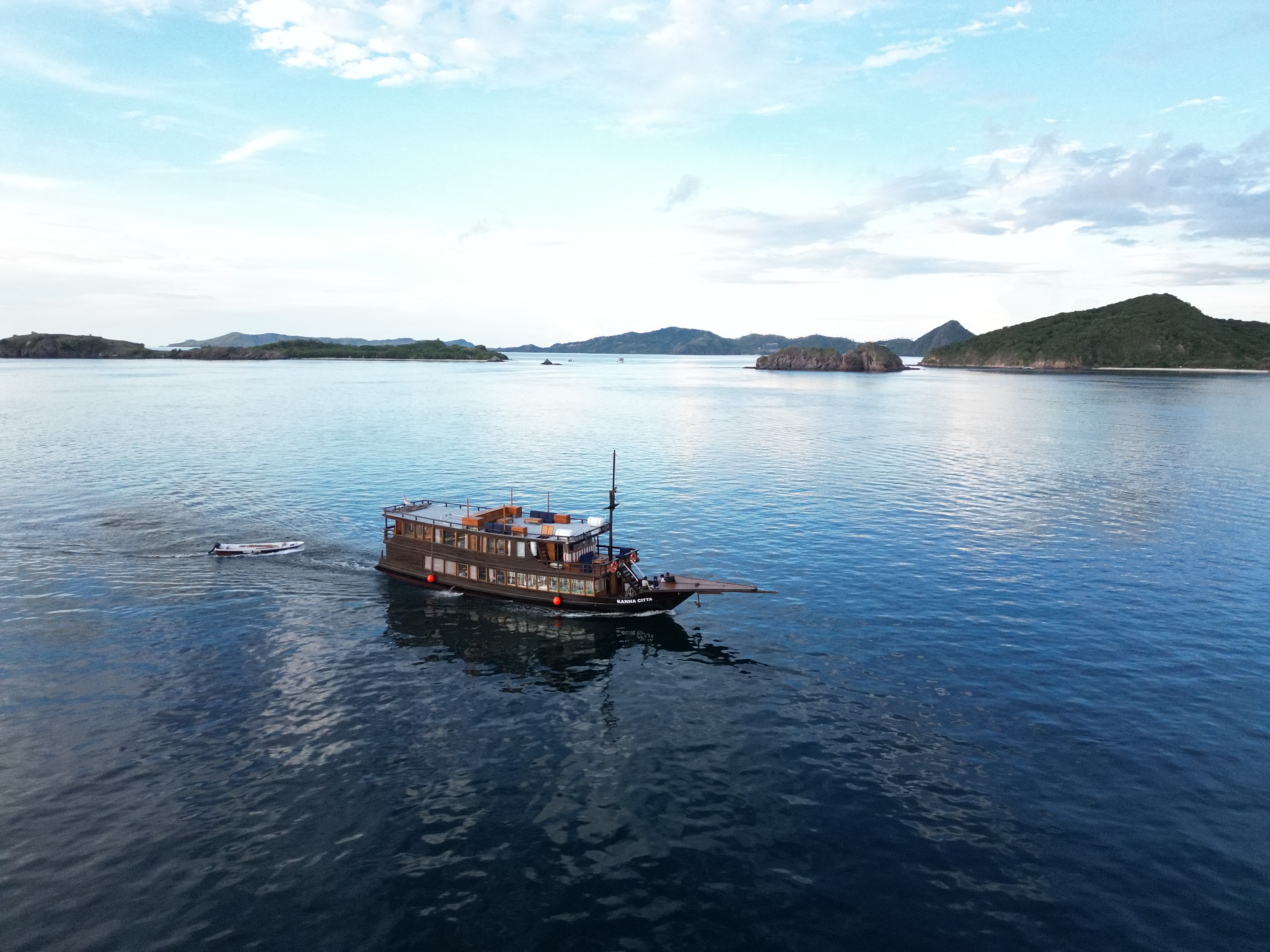 Kanha Liveaboard fleet sailing in Labuan Bajo, Komodo National Park
